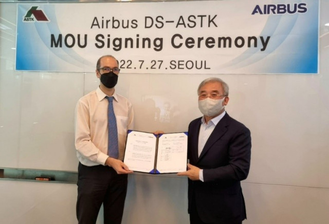 아스트, ‘에어버스 방위 및 우주’와 MOU 체결