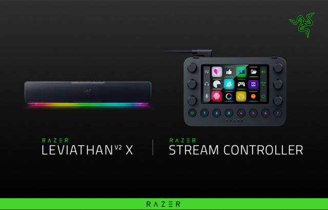 레이저, RGB 사운드 바 ‘Leviathan V2 X’와 올인원 키패드 ‘Stream Controller’ 출시